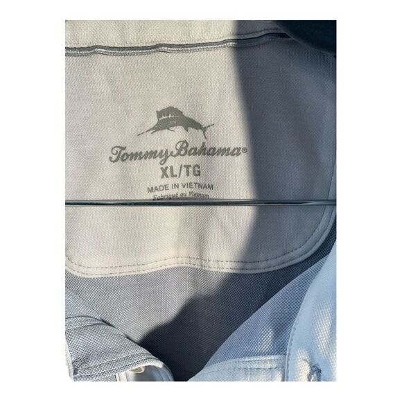 Tommy Bahama Men’s Gray Polo Shirt Short Sleeve Size XL - Picture 6 of 16
